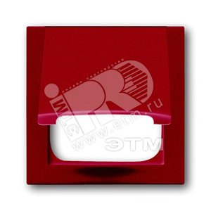 Плата центр. с откидной крышкой для 50x50 мм телекомм. вставок/механизмов, серия impuls, цвет бордо/ежевика | 1753-0-0111 | 2CKA001753A0111 | ABB