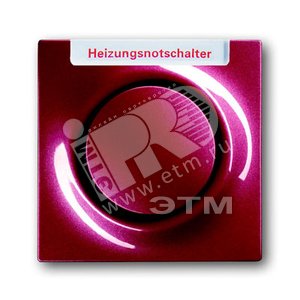 Клав. для механизмов 1-клав. выкл./перекл./кнопок, с полем для надписи, серия impuls, цвет бордо/ежевика | 1753-0-0119  | 2CKA001753A0119 | ABB