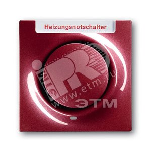 Клавиша для мех. 1-клавишного выкл./перекл./кнопки, с красной линзой, 