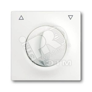 Плата центральная с поворотной ручкой,, для механизма выключателя жалюзи , серия impuls, цвет белый бархат | 1753-0-0164 | 2CKA001753A0164 | ABB