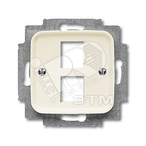 Плата центральная (накладка) для 2-х разъёмов Modular Jack, серия Busch-Duro 2000 SI, цвет слоновая кость | 1753-0-3957 | 2CKA001753A3957 | ABB