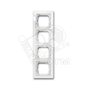 Рамка 4-постовая, для монтажа заподлицо, серия axcent, цвет белый | 1753-0-4124 | 2CKA001753A4124 | ABB