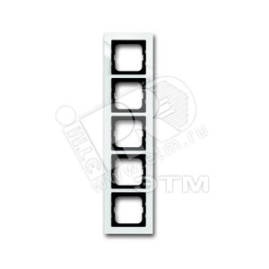 Рамка 5-постовая, для монтажа заподлицо, серия axcent, цвет белый | 1753-0-4125 | 2CKA001753A4125 | ABB