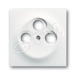 Накладка (центральная плата) для TV-R-SAT розетки, серия impuls, цвет альпийский белый | 1753-0-4773 | 2CKA001753A4773 | ABB