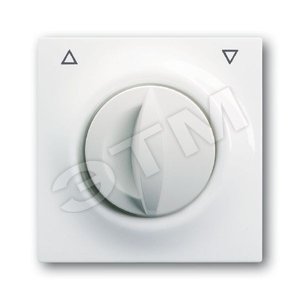 Плата центральная с поворотной ручкой,, для механизма выключателя жалюзи , серия impuls, цвет альпийский белый | 1753-0-4864 | 2CKA001753A4864 | ABB