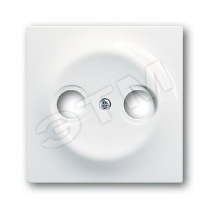 Накладка (центральная плата) для TV-R розетки, серия impuls, цвет альпийский белый | 1753-0-4963 | 2CKA001753A4963 | ABB