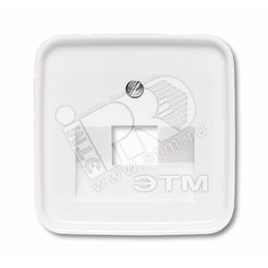 Плата центр. (накладка) для 1-постовой телекоммуникационной розетки 0213, 0216, серия Reflex SI, цвет альп. белый | 1753-0-8394  | 2CKA001753A8394 | A