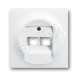 Плата центральная (накладка) для 2-постовой телекоммуникационной розетки , серия impuls, цвет альпийский белый | 1753-0-9004 | 2CKA001753A9004 | ABB