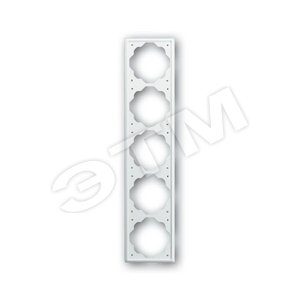 Рамка 5-постовая, серия impuls, цвет альпийский белый | 1754-0-2452  | 2CKA001754A2452 | ABB