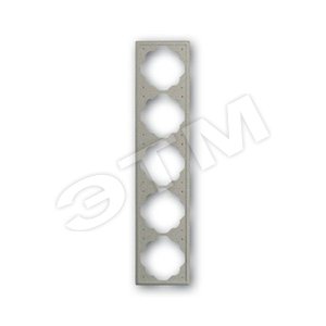 Рамка 5-постовая, серия impuls, цвет шампань-металлик | 1754-0-2551  | 2CKA001754A2551 | ABB