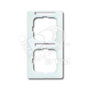 Рамка 2-постовая, вертикальная, с полем для надписи, серия Reflex SI linear, цвет альпийский белый | 1754-0-4059 | 2CKA001754A4059 | ABB