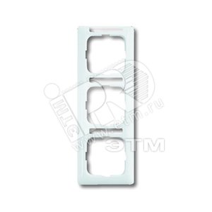 Рамка 3-постовая, вертикальная, с полем для надписи, серия Reflex SI linear, цвет альпийский белый | 1754-0-4061  | 2CKA001754A4061 | ABB