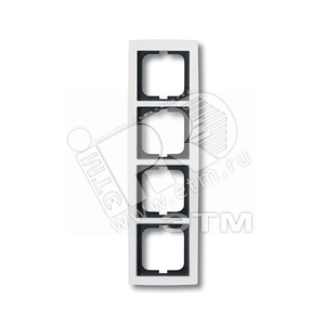 Рамка 4-постовая, серия solo/future, цвет альпийский белый | 1754-0-4112  | 2CKA001754A4112 | ABB