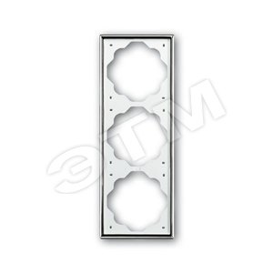 Рамка 3-постовая, серия impuls, цвет хром | 1754-0-4135 | 2CKA001754A4135 | ABB