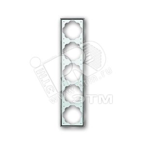 Рамка 5-постовая, серия impuls, цвет хром | 1754-0-4137  | 2CKA001754A4137 | ABB