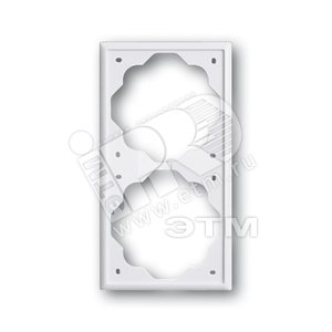 IMPULS Рамка 2 поста белая (1722-74-507) - ABB