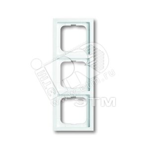 SOLO/FUTURE Рамка 3 поста Linea белая - ABB