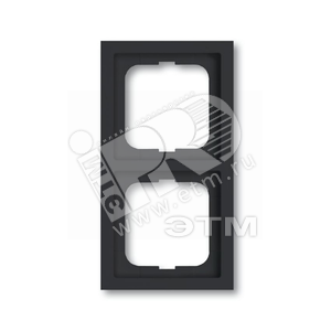 Рамка 2-постовая, серия, серия solo/future, цвет linear, цвет антрацит | 1754-0-4241  | 2CKA001754A4241 | ABB