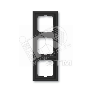 Рамка 3-постовая, серия, серия solo/future, цвет linear, цвет антрацит | 1754-0-4242  | 2CKA001754A4242 | ABB