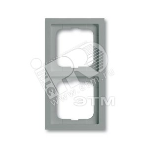 Future рамка х2 Linea серый (BJE1722-189K) - ABB