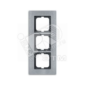 Рамка 3-постовая, серия carat, сталь | 1754-0-4256 | 2CKA001754A4256 | ABB - ABB