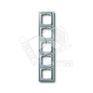 Рамка 5-постовая, серия pur/сталь | 1754-0-4321  | 2CKA001754A4321 | ABB