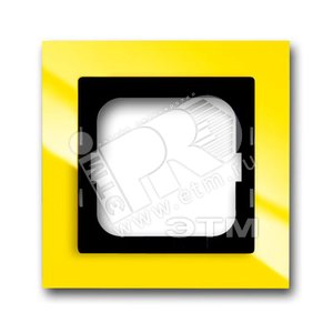 Рамка 1-постовая, axcent, жёлтая - ABB