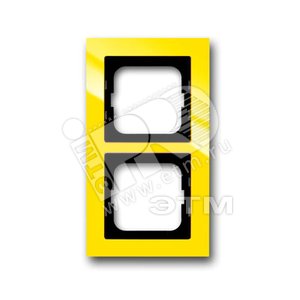 Рамка 2-постовая, серия axcent, цвет жёлтый | 1754-0-4335 | 2CKA001754A4335 | ABB
