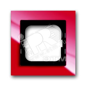 Рамка 1-постовая, axcent, красная - ABB