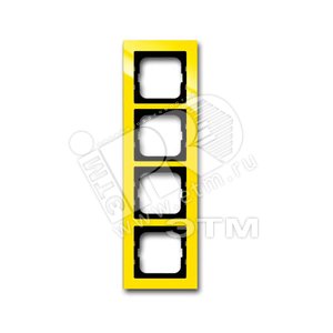 Рамка 5-постовая, серия axcent, цвет жёлтый | 1754-0-4349 | 2CKA001754A4349 | ABB - ABB