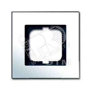 Рамка 1-постовая, серия carat, глянцевый хром | 1754-0-4360 | 2CKA001754A4360 | ABB - ABB