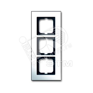 Рамка 3-постовая, серия carat, глянцевый хром | 1754-0-4362  | 2CKA001754A4362 | ABB