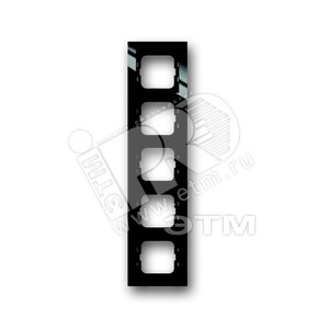 Рамка 5-постовая, серия axcent, цвет чёрный | 1754-0-4413 | 2CKA001754A4413 | ABB - ABB