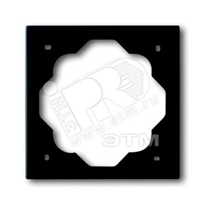 Рамка 1-постовая, серия impuls, цвет чёрный бархат | 1754-0-4424 | 2CKA001754A4424 | ABB