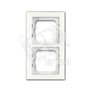 Рамка 2-постовая, серия axcent, цвет белое стекло | 1754-0-4438 | 2CKA001754A4438 | ABB - ABB