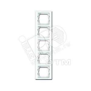 Рамка 5-постовая, серия axcent, цвет белое стекло | 1754-0-4441 | 2CKA001754A4441 | ABB