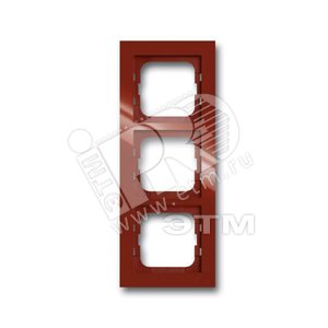 AXCENT Рамка 3 поста foyer-red