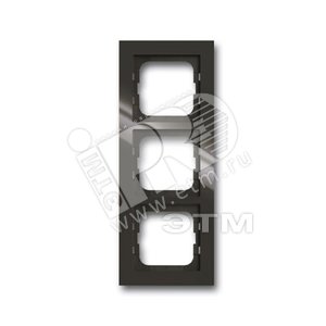 Рамка 3-постовая, серия axcent, цвет ch?teau-black | 1754-0-4493  | 2CKA001754A4493 | ABB