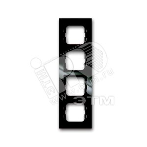 AXCENT Рамка 4 поста chateau-black (1724-295-500) - ABB