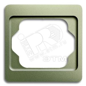 Рамка 1-постовая, серия alpha exclusive, цвет палладий - ABB