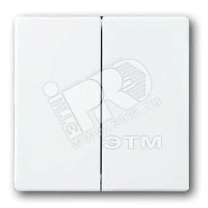 Клавиша для мех. 2-клавишных выключателей/переключателей/кнопок серия solo/future цвет davos/альпийский белый | 1751-0-3076  | 2CKA001751A3076 | ABB