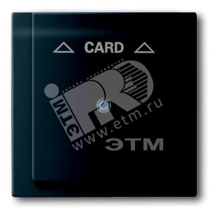 Плата центральная (накладка) для механизма карточного выключателя 2025 U, серия impuls, цвет чёрный бархат | 1753-0-0159  | 2CKA001753A0159 | ABB