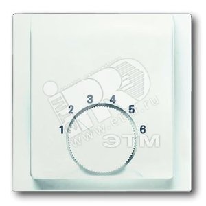 Плата центр. (накладка) для мех. терморегулятора (термостата) 1094 U, 1097 U, серия impuls, цвет белый бархат | 1710-0-3922 | 2CKA001710A3922 | ABB