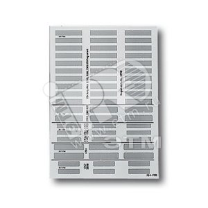Future linear Бланк для шильдиков DIN A4 для рамок с полем для надписи и шильдиком - ABB