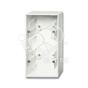 Коробка для открытого монтажа, 2 поста, серия future, цвет белый бархат - ABB