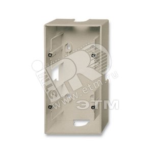 ABB Basic 55 Шампань Коробка для открытого монтажа, 2-постовая | 1799-0-0963  | 2CKA001799A0963 | ABB - ABB