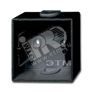ABB Basic 55 Шато (чёрный) Коробка для открытого монтажа, 1-постовая | 1799-0-0965  | 2CKA001799A0965 | ABB - ABB
