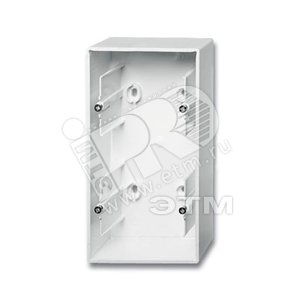 ABB Basic 55 Альп. белый Коробка для открытого монтажа, 2-постовая | 1799-0-0975  | 2CKA001799A0975 | ABB - ABB