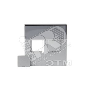 Накладка для 2хRJ45, Impressivo, алюминий - ABB