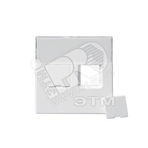 Накладка для 2хRJ45, Impressivo, белый - ABB